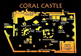 Coral Castle Map